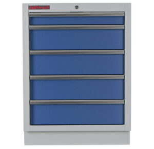 Celokovová dílenská skříňka PROFI BLUE s 5-ti šuplíky 680x458x910 mm - MTGC1305