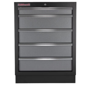 Celokovová dílenská skříňka PROFI s 5-ti šuplíky 680x458x910 mm - TGC1305