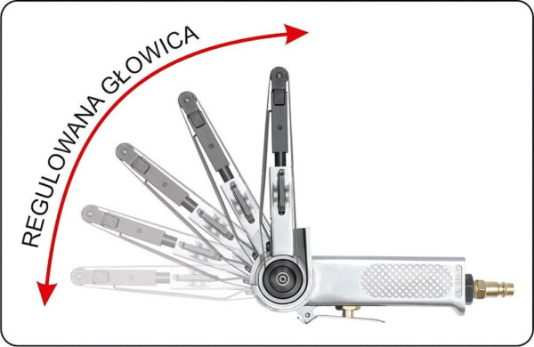 Pneumatická pásová bruska 10 x 330 mm (rozměr pásu) - YT-09741