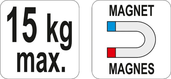 Držák pneumatického nářadí, magnetický - YT-08707