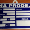 Štítek plastový "NA PRODEJ" - žluto/černý - 724275110