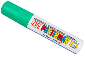 Fixy na sklo Posterman voděodolné - 15 mm - zelená - 458040020