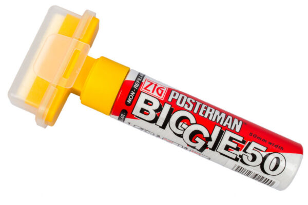 Fixy na sklo voděodolné Posterman Biggie - 50 mm - žlutá - 458030120