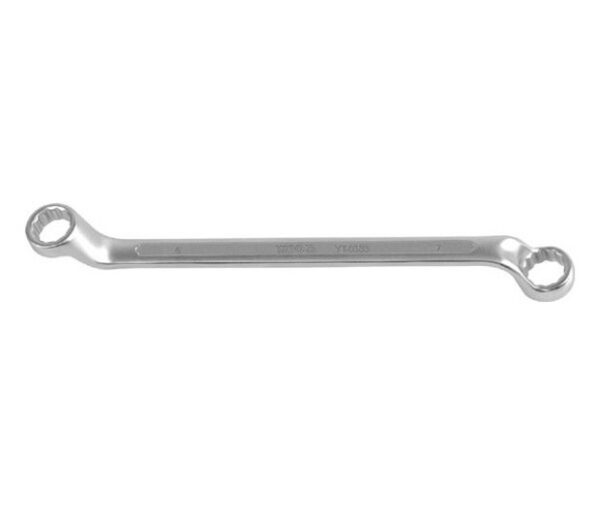 Očkový klíč ohnutý CrV - 10 x 11 mm - YT-0385