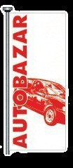 Vlajka AUTOBAZAR - modro/bílá - 125200200