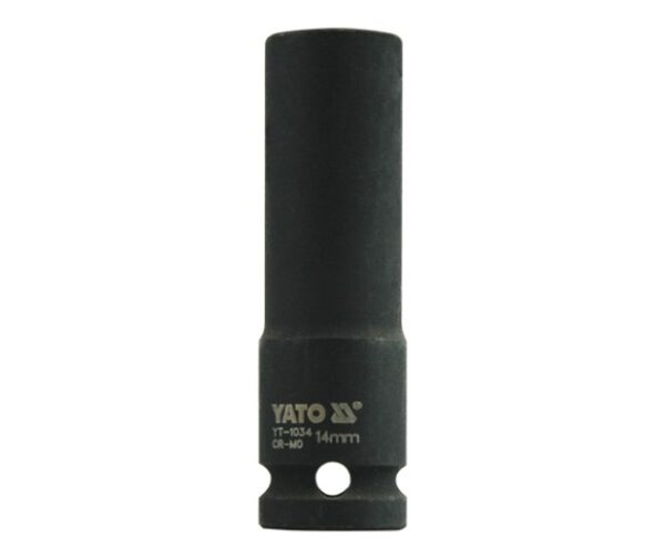 Kovaný vnitřní nástrčný klíč hluboký 1/2" šestihranný 14 mm CrMo YATO - YT-1034