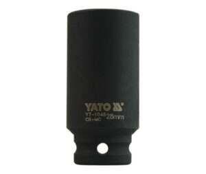 Kovaný vnitřní nástrčný klíč hluboký 1/2" šestihranný 28 mm CrMo YATO - YT-1048