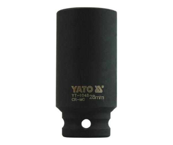 Kovaný vnitřní nástrčný klíč hluboký 1/2" šestihranný 28 mm CrMo YATO - YT-1048