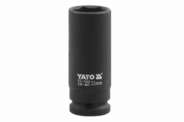 Kovaný vnitřní nástrčná klíč hluboký 1/2" šestihranný 29 mm CrMo YATO - YT-1049