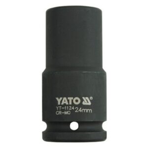 Kovaný vnitřní nástrčný klíč hluboký 3/4" šestihranný 24 mm CrMo YATO - YT-1124