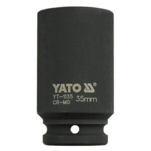Kovaný vnitřní nástrčný klíč hluboký 3/4" šestihranný 35 mm CrMo YATO - YT-1135