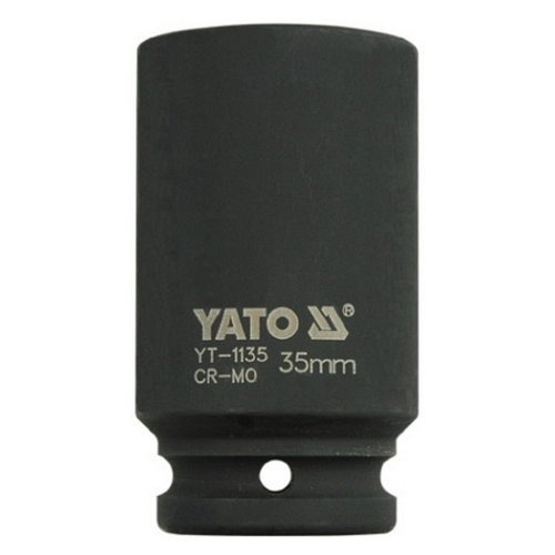 Kovaný vnitřní nástrčný klíč hluboký 3/4" šestihranný 35 mm CrMo YATO - YT-1135