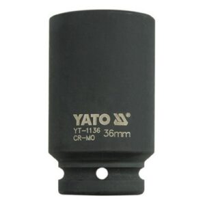 Kovaný vnitřní nástrčný klíč hluboký 3/4" šestihranný 36 mm CrMo YATO - YT-1136