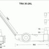 Pneumatický zvedák 30t/15t (BR30-2AL) - TRA30-2AL