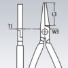 Rovné ploché kleště 160 mm Knipex - 2001160