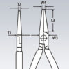 Rovné ploché kleště s břitem 140 mm  - 2301140