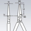 Půlkulaté kleště s břity 200 mm  - 2612200