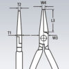Rovné půlkulaté kleště 140 mm typu Langbeck - 3021140