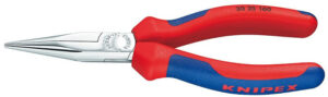 Rovné půlkulaté kleště 140 mm Knipex typu Langback chromované - 3025140