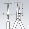 Rovné ploché kleště 145 mm Knipex pro elektroniku - 3552145