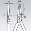 Kleště pro osazování elektronických součástek 130 mm  - 3612130