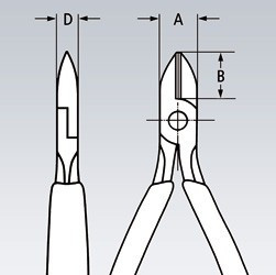 Boční štípací kleště 125 mm  - 7681125