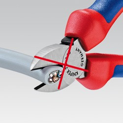 Kabelové nůžky s funkcí odizolování potaženo plastem 165 mm  - 9541165