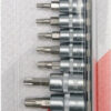 Sada hlavic s bity TORX 1/4" a 3/8" 12 ks - YT-04331