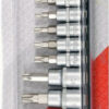 Sada hlavic s bity TORX s otvorem 1/4" a 3/8" 12 ks - YT-04332