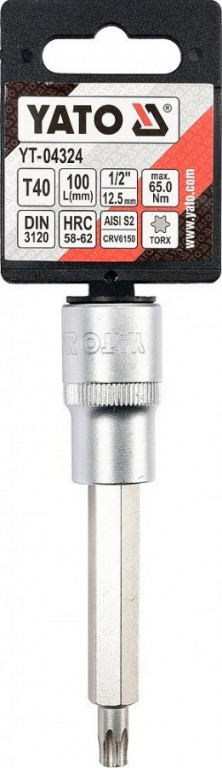 Hlavice s bitem TORX 1/2" T40 YATO - YT-04324