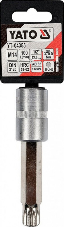 Hlavice s bitem XZN 1/2" M14 YATO - YT-04355