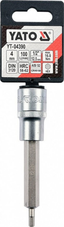 Hlavice s bitem HEX 1/2" H4 Yato - YT-04390