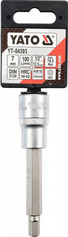 Hlavice s bitem HEX 1/2" H7 Yato - YT-04393