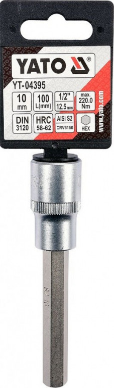 Hlavice s bitem HEX 1/2" H10 Yato - YT-04395