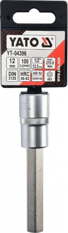 Hlavice s bitem HEX 1/2" H12 Yato - YT-04396
