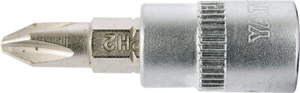 Hlavice s bitem KŘÍŽOVÁ 1/4" PH2 Yato - YT-04412