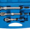 Teleskopické ráčny 3 ks (1/4", 3/8", 1/2") v plastovém kufru - AH120305