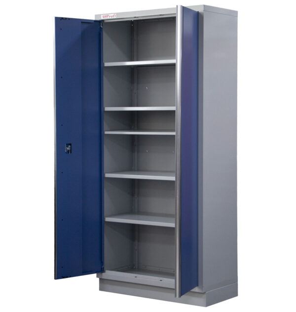 Celokovová široká dílenská skříň PROFI BLUE 915x458x2000 mm - MTGB1336