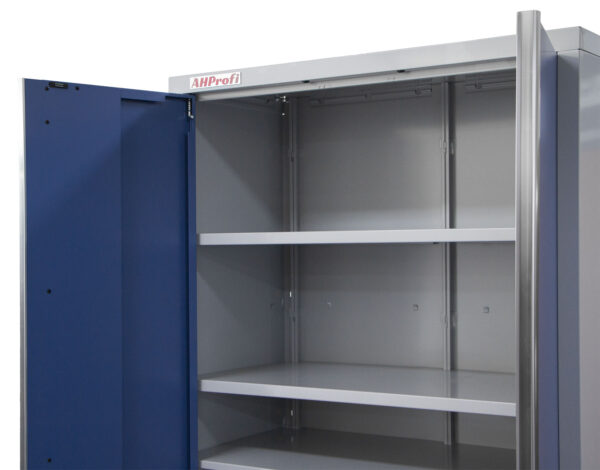 Celokovová široká dílenská skříň PROFI BLUE 915x458x2000 mm - MTGB1336