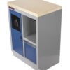 Celokovová dílenská skříňka PROFI BLUE 680x458x910 mm - MTGC1301A
