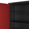 Celokovová široká dílenská skříň PROFI 915x458x2000 mm - RTGB1336