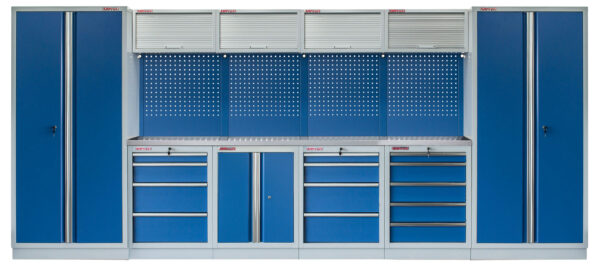 Kvalitní PROFI BLUE dílenský nábytek - 4535 x 2000 x 495 mm - MTGS1300A33