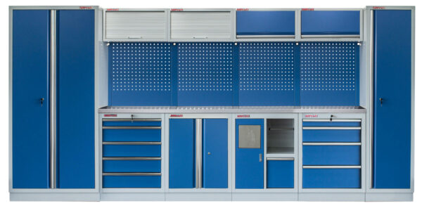 Kvalitní PROFI BLUE dílenský nábytek 4235 x 495 x 2000 mm - MTGS1301AF