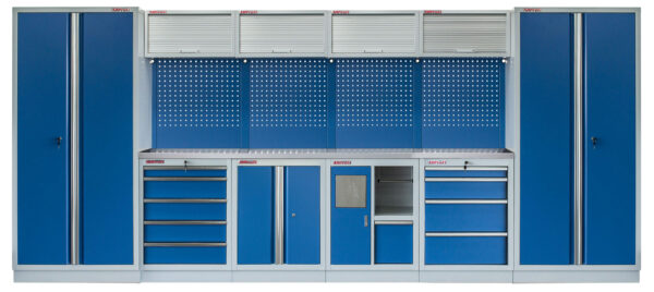 Kvalitní PROFI BLUEdílenský nábytek - 4535 x 2000 x 495 mm - MTGS1301AQ
