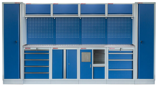 Kvalitní PROFI BLUE dílenský nábytek 3920 x 495 x 2000 mm - MTGS1301AY