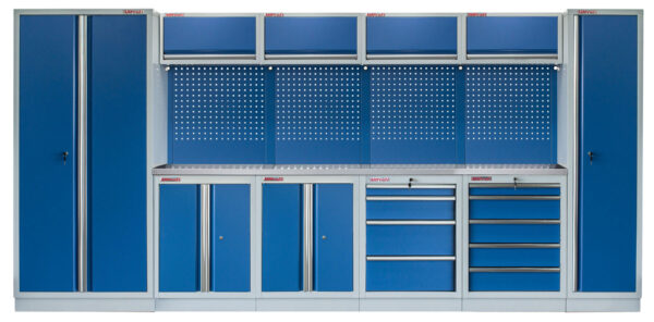 Kvalitní PROFI BLUE dílenský nábytek 4235 x 495 x 2000 mm - MTGS1300BB5