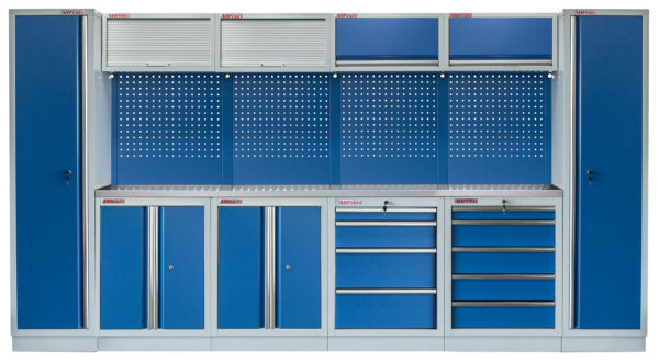 Kvalitní PROFI BLUE dílenský nábytek 3920 x 495 x 2000 mm - MTGS1300BB7