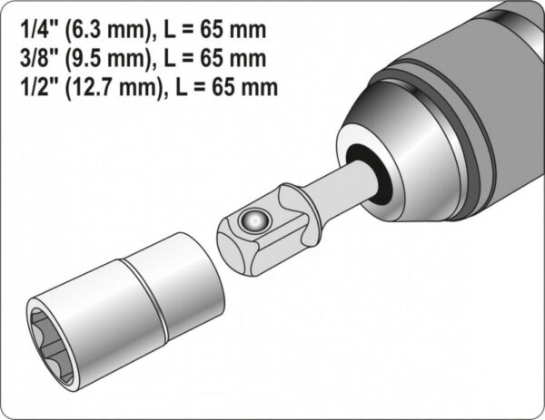 1/2" (sada 3ks) - YT-04686