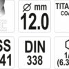 Vrták na kov 12mm TITAN HEX 1/4", délka 151mm - YT-44774