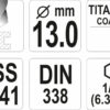 Vrták na kov 13mm TITAN HEX 1/4", délka 151mm - YT-44776